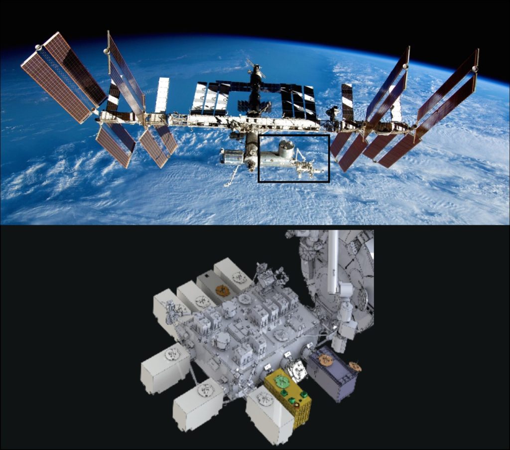 GEDI instrument mounted on International Space Station