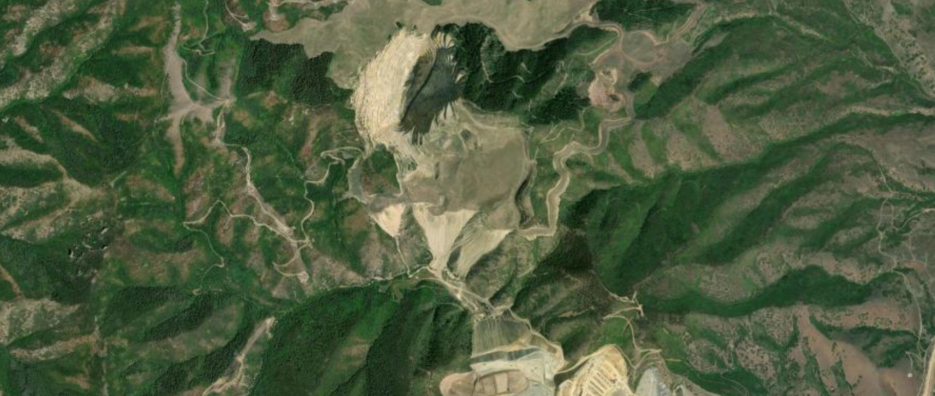High Resolution Imagery of Bingham Canyon Disposal in Utah USA